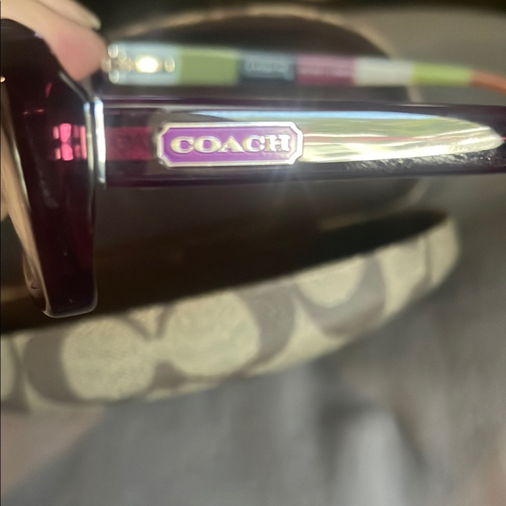 Coach HC 6011 (Gabrielle) Frames in Purple with Signature Coach Clamshell Case - Picture 10 of 16